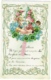 Belle Lettre Gaufrée D'Enfant Avec Découpi à Système. 1913. Anges. Fleurs. Trèfles à 4 Feuilles. - Anges