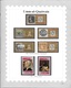 UMM AL QUAIWAIN   -  HISTOIRE GEO DU PAYS + 5 TIMBRES EXPO PHILATELIQUE INTERNATIONALE? + 2 TABLEAUX  -  1966/1968 - Umm Al-Qaiwain