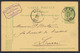 EP Au Type 5ctm Vert Obl Simple Cercle "Puers" Vers Lierre / Cachet Privé "Moulins à Vapeur & Brasserie La Cour" - Cartes Postales 1871-1909