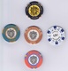 Casino Chip Set 0,50-5-10-20-100€ Cercle Haussmann Paris France - Casino