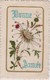 CARTE BRODEE FLEUR PAQUERETTE BONNE ANNEE - Embroidered