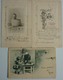 LOT 3 OLD LITHO POSTCARDS - Verzamelingen & Reeksen