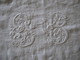 229 - Taie D'oreiller 75 X 75 En Coton Ou Lin Monogrammée SB - Draps/Couvre-lits