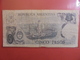 ARGENTINE 5 PESOS 1974-76 CIRCULER - Argentine