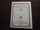 CARNET CROIX ROUGE 1957 B COTE 90 € , SCANS COMPLETS - Croix Rouge