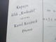 CSSR 1936 ? / 39 ? Kapujte Klih "Krokodil" Od Firmy Karel Kozanek Prerov Böhmen Und Mähren Mitläufer? - Brieven En Documenten