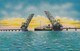 CARTOLINA - POSTCARD - INDIA - SHIP MOVING UNDER PAMBAN BRIDGE - India