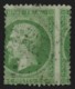 N°20, Variété Piquage à Cheval, Napoléon 5c Vert - B/TB - 1862 Napoléon III