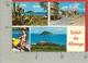 CARTOLINA VG ITALIA - Saluti Da ALBENGA (SV) - Vedutine Multivue - Ragazza In Bikini - Pin Up - 10 X 15 - ANN. 197? - Saluti Da.../ Gruss Aus...