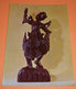 Birmania Ballerino Statua Legno E Ferro Mostra Missionaria Colle Don Bosco Cartolina Non Viaggiata - Sculptures