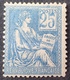 FD/3048 - 1900 - TYPE MOUCHON - N°114a ➤➤➤ Chiffres Déplacés TIMBRE NEUF* - Pliure Visible Au Verso - Cote : 950,00 € - Unused Stamps