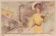 Unknown Signed Artist Image Beautiful Woman, Dreams Of Winning Lottery No Housework, C1900s Vintage Postcard - Other & Unclassified