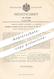 Original Patent - Samuel Henry Crocker , London England 1900 , Federhalter | Füllhalter , Füller , Schreibfeder , Feder - Historische Dokumente