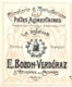 BOZON-VERDURAZ  Minoterie, Pates Alimentaires "La Ruche"  ST Etienne De Cuines 73  Illustration ART NOUVEAU  1905 - Lettres De Change