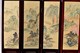 Delcampe - Petit Paravent Décoratif Peinture Sur Soie Chinoise - Décor D'oiseaux Et De Fleurs - Asiatische Kunst