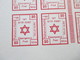 Delcampe - Palästina / Israel 1948 Interimspost 8er Zwischenstegblock Nahariya Emergency Post Sehr Selten Angeboten!! RRR - Ungebraucht (ohne Tabs)