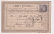 France-1877 15 Cents Grey On PS Formula Postcard Vivier-Au-Court Cover To Seurre - 1876-1878 Sage (Type I)