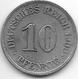 Empire 10  Pfennig  1900  A   Km  12 - 10 Pfennig