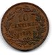 Luxembourg  -  10 Centimes 1854     --  état  TTB+   - 1 Coup Tranche Et 1 Griffure - Luxembourg