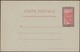 Madagascar 1920. Carte Postale, Entier Officiel. Chaise à Porteurs Dans Les Plantations. Locomotive à Vapeur, Tunnel - Agriculture