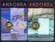Andorra 2015 2 Coin Cards Mit 2 Euro Gedenkmünzen ST (MZ316 - Andorra