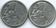 Belgium - Baudouin - 50 Francs - 1990 - French (KM168) & 1989 - Dutch (KM169) - 50 Francs