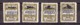 Barcelone - 1931 - N° 13 + 13a + 13b + 13c - Neufs * (tc) - 4 Surcharges Bleues Différentes - Barcelone