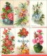 Lot 6 Chromos Bon Point Fleurs ,Myosotis, Azalées, Cognassier,Narcisse, Lys - Autres & Non Classés