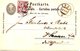 SUISSE. Carte Pré-timbrée Ayant Circulé En 1889 Avec Complément Pour L'Allemagne. De Cham à Destination D'Hanau. - Storia Postale