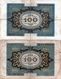 Lot De 4 Billets Allemand De 100 Marks Du 01-11-1920 - 100 Mark