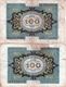 Lot De 4 Billets Allemand De 100 Marks Du 01-11-1920 - 100 Mark