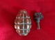 TRES RARE GRENADE FRANCAISE F1 EN BRONZE WW1 1914/1918 - 1914-18