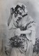 CPA BERGERET FEMME VIGNERONNE INVITANT AUX VENDANGES . 1904 . SEXY WOMAN GRAPE HARVEST  OLD PC - Femmes