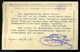 CSEHSZLOVÁKIA 1919. Ajánlott Céges Levelezőlap Marienthal  /  CZECHOSLOVAKIA Reg. Corp. P.card - Covers & Documents