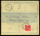 APATIN 1918.12. Osztrák Postautalvány, Arató 25f-rel Csehszlovákiába Küldve,portózva - Used Stamps