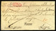 NAGYVÁRAD 1843. Dekoratív Franco Levél, Tartalommal, Piros Bélyegzéssel Lugosra Küldve  /  Nice Unpaid Letter To Lugos,  - ...-1867 Préphilatélie
