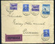 BUDAPEST 1935. Expressz Levél Arcképek-repülő Bérmentesítéssel Devecserbe / BUDAPEST 1935 Express Letter Portraits-airpl - Covers & Documents