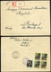 KATYMÁR 1915.07. Ajánlott Inflációs Levél, Lila Bélyegzéssel Budapestre Küldve  /  Reg. Infl. Letter Purple Pmk To Budap - Lettres & Documents