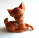 FIGURINE PUBLICITAIRE ESSO 1971 - En Gomme Ou Mousse De Plastique - DISNEY  -  BAMBI Orange Type Glups - Disney