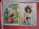 Delcampe - Lot De 13 Portrait Femme Fillette Chromo Chocolat Du Planteur - Autres & Non Classés