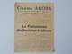 1934 Gembloux Programme Cinéma Agora Testament Docteur Mabuse Fritz Lang Film Cinématographie - Gembloux