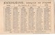SAXOLEINE  ECLAIRAGE DE LUXE ET DE SURETE  CALENDRIER AU DOS 1898 - Publicité