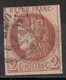 FRANCE Oblitéré N° 40B Emission De Bordeaux 2 Centimes - 1870 Bordeaux Printing