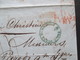 Vorphila 1846 Rote Und Grüner Stempel. Via Di Mare. Schiffspost Mit Taxvermerken Und Inhalt! Viele Stempel.Dringlichkeit - ...-1850 Préphilatélie