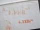 Delcampe - Vorphila 1846 Rote Und Grüner Stempel. Via Di Mare. Schiffspost Mit Taxvermerken Und Inhalt! Viele Stempel.Dringlichkeit - ...-1850 Voorfilatelie