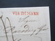 Vorphila 1832 Napoli Nach Genua Schiffspost Mit Taxvermerk Und Inhalt! Roter L1 Via Di Mare - 1. ...-1850 Prephilately