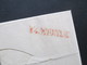 Vorphila 1832 Napoli Nach Genua Schiffspost Mit Taxvermerk Und Inhalt! Roter L1 Via Di Mare - 1. ...-1850 Prephilately