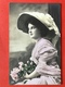 1910 - DAME GROTE HOED - FEMME AVEC GRAND CHAPEAU - Mode