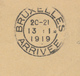 873/28 - FORTUNES 1919 - Enveloppe Griffes PAYE 0.10 Et HAVRE Vers BXL Arrivée 13.1.19 - Fortuna (1919)