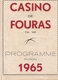 Fouras Programme Au Casino 1965 Avec José Cando - Fouras-les-Bains